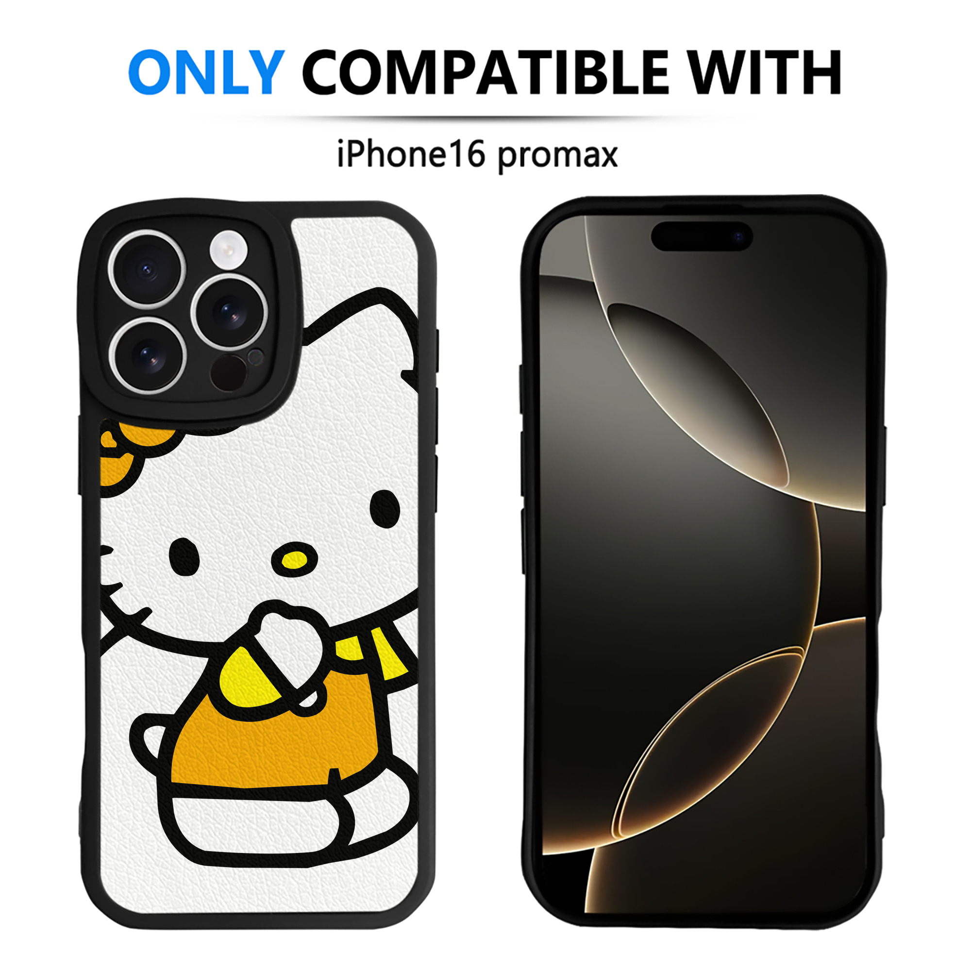 （画像用） Hello Kitty ハローキティ 【iPhone 16シリーズ対応】シリコンスマホケース（レザー調） 材質：シリコン